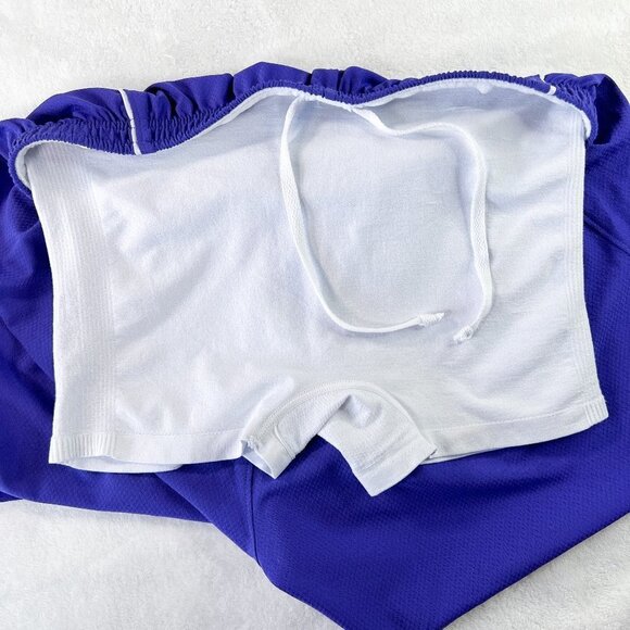 Women's Asics Running Shorts | Lined | Purple | Medium | Polyester & Spandex - Picture 9 of 11